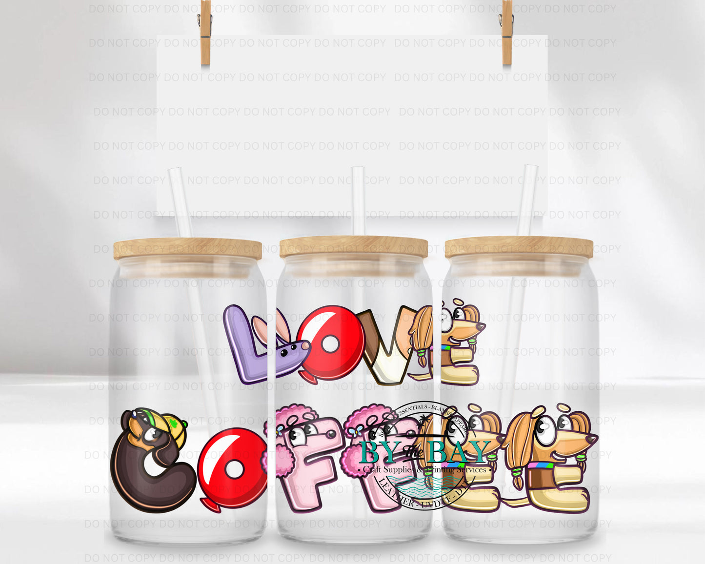 Love Coffee 16oz UVDTF Wrap