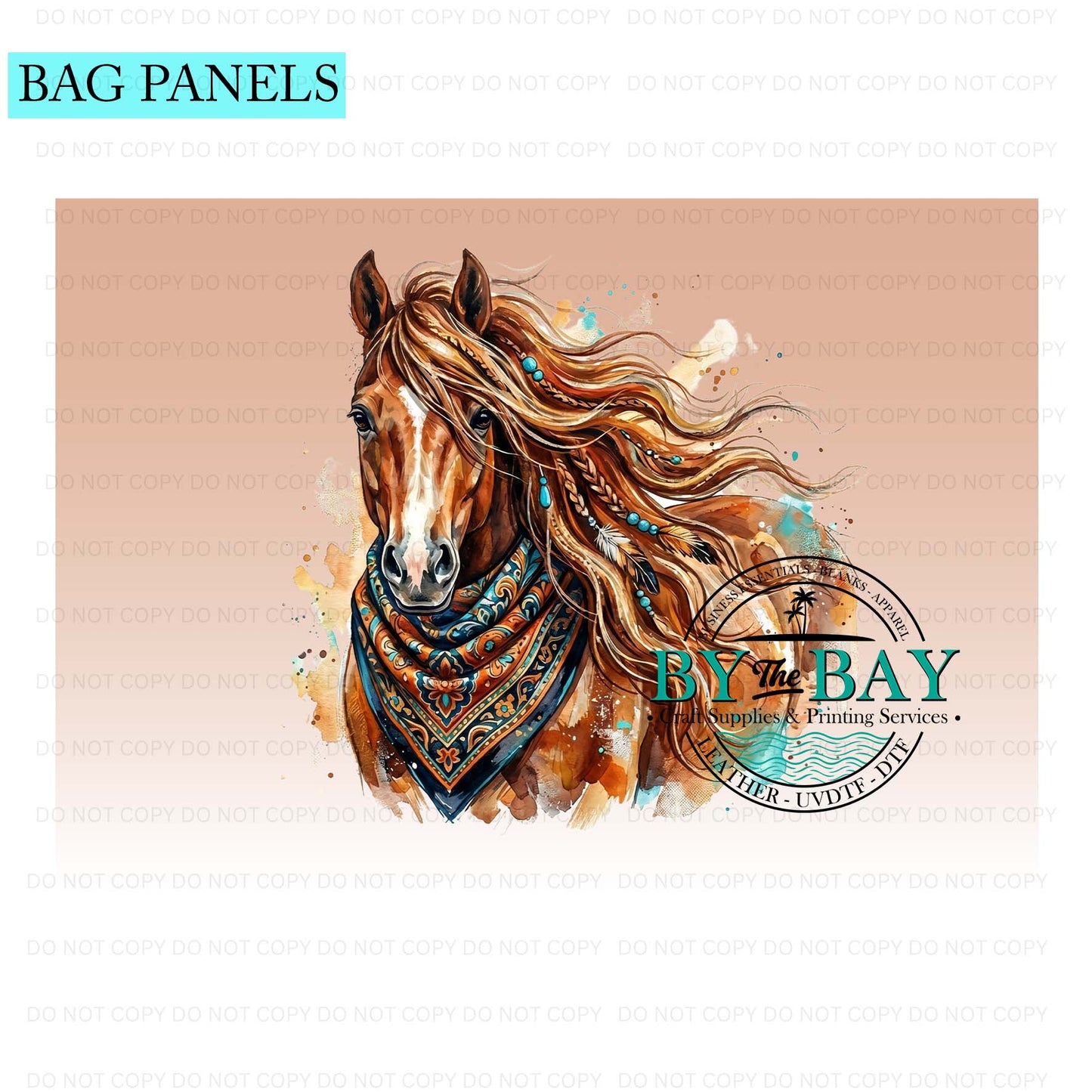 Boho Horse Bag Panel (Various Sizes)