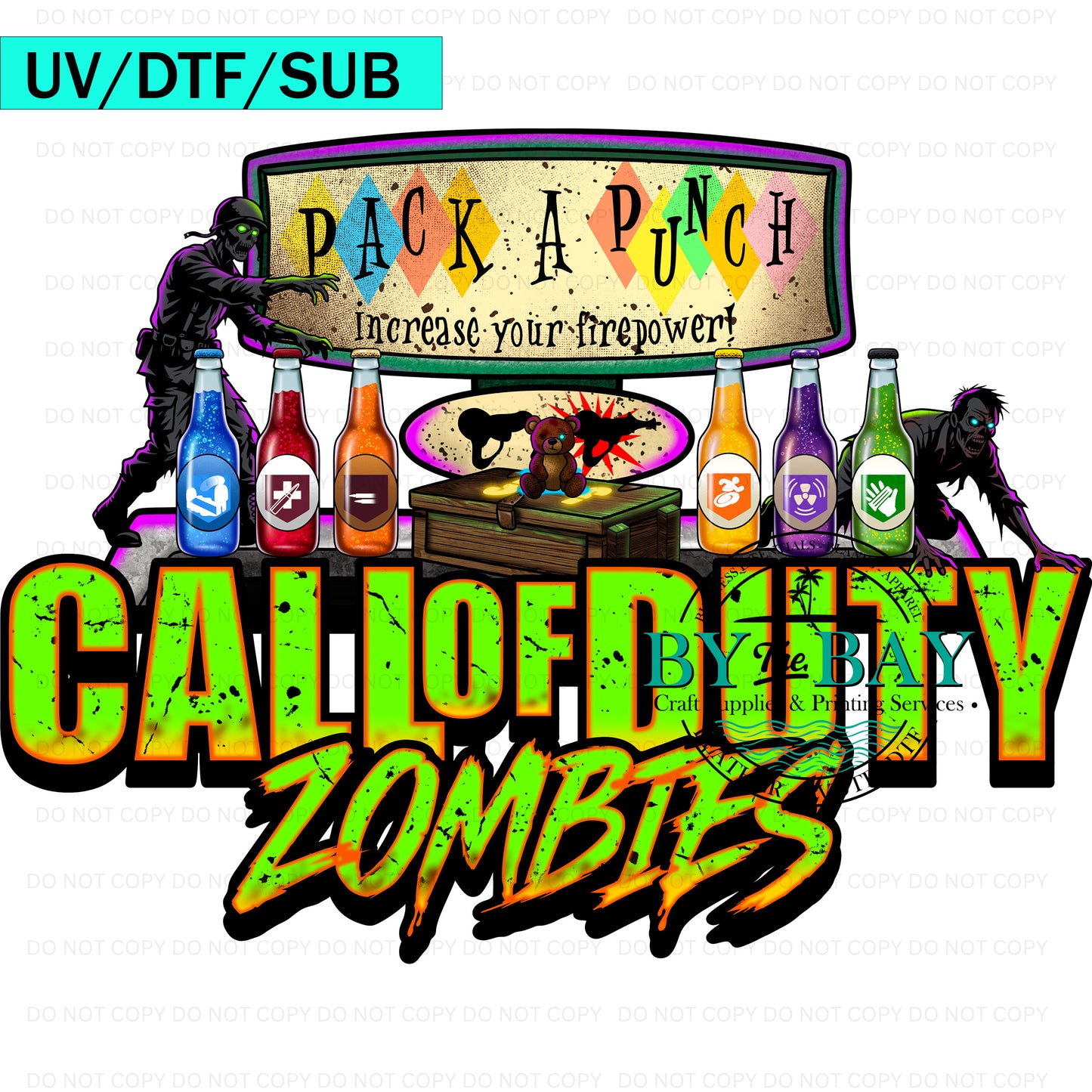 COD Zombie 02 UVDTF/DTF/SUB