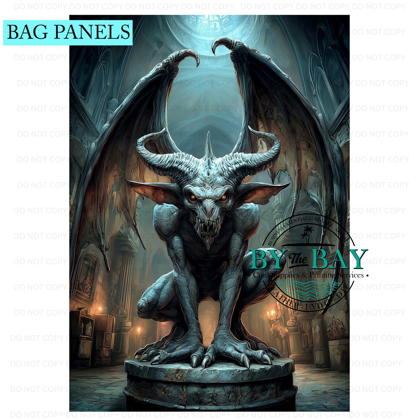 Gargoyle Bag Panel (Various Sizes)