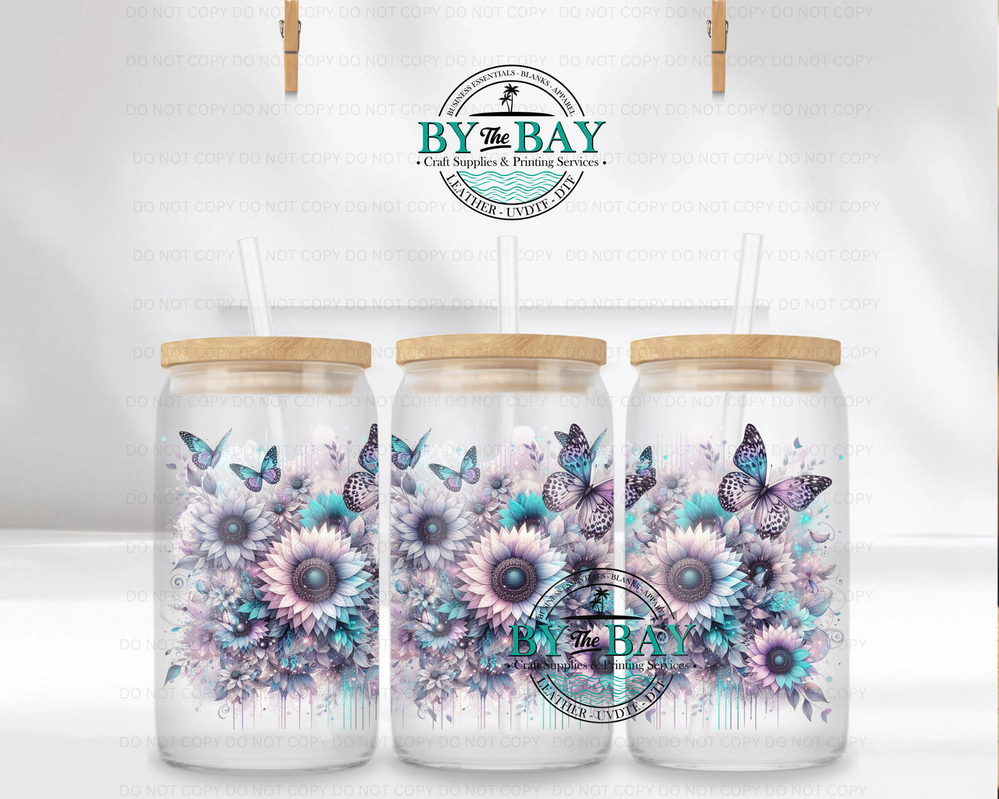Pastel Sunflowers 16oz UVDTF Wrap