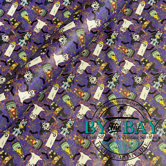 Blue dog Halloween Mashup 31cm roll