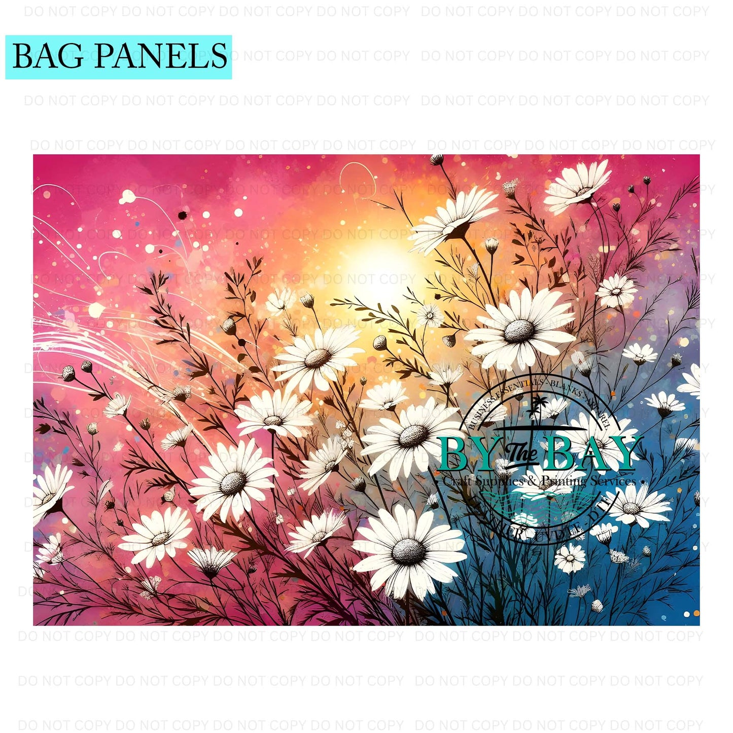 Daisies Bag Panel (Various Sizes)
