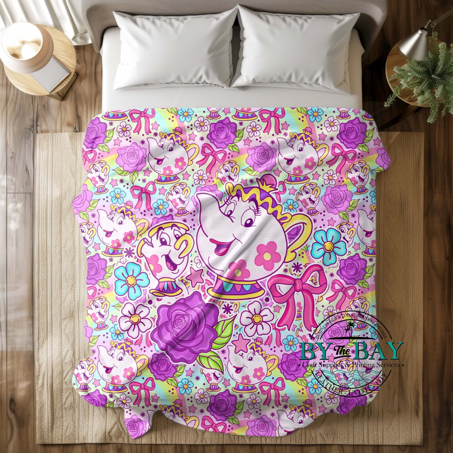 Teapots Squish Minky Blankets (Various Sizes)