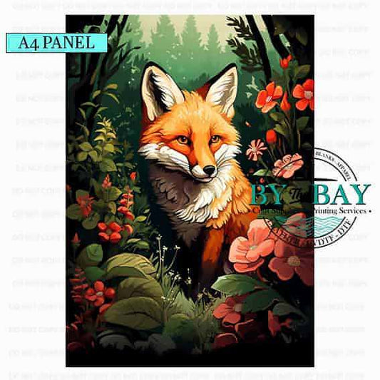 A4 Floral Fox Set