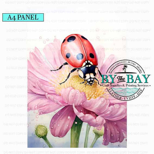 A4 Ladybug Flower Set