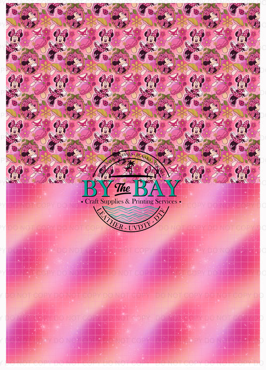 Miss Mouse Mushroom 2 A4 Split Design Sheet