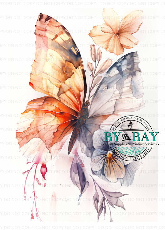 Watercolour Butterfly Panel (Various Sizes)