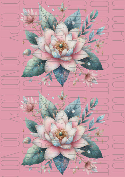 Glitter Lotus (Various sizes)