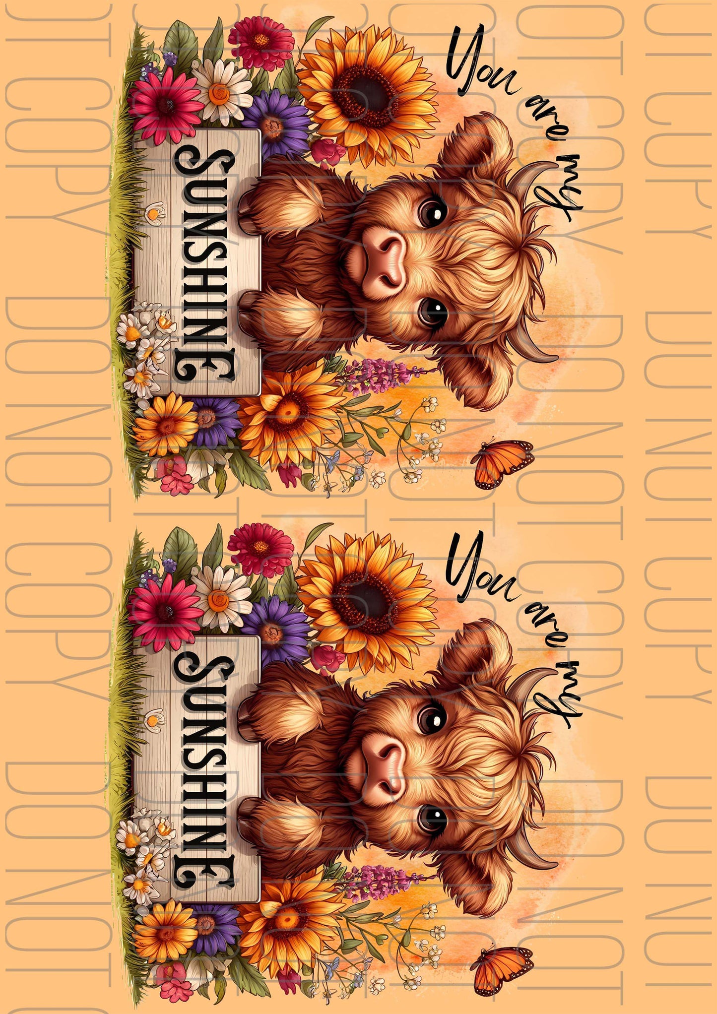You are my sunshine Highland (Various sizes)