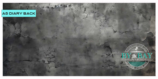Grunge Black A5 Diary Back