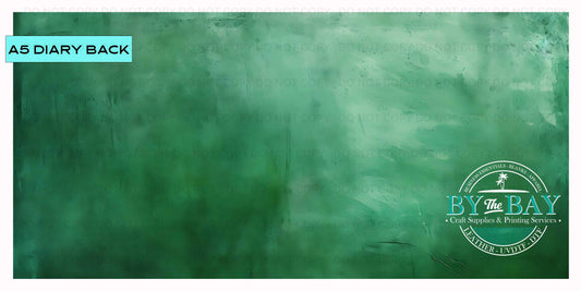 Grunge Green A5 Diary Back