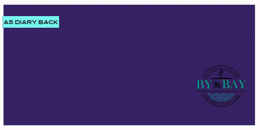 Purple A5 Diary Back