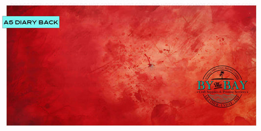 Grunge Red A5 Diary Back