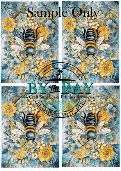 Watercolour Bee Panel (Various Sizes)