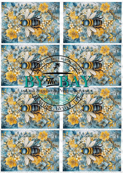 White Fox Blue Panel (Various Sizes)