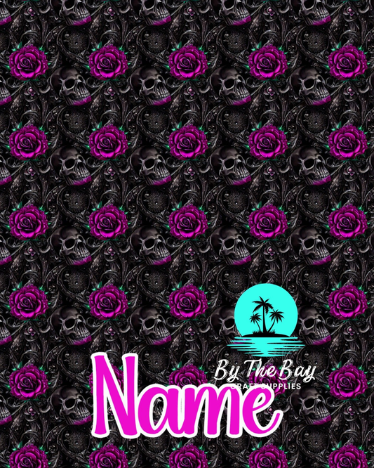Black Skulls  Polar Fleece throw blanket