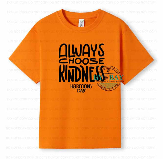 Always Choose Kindness Harmony Day Kids Tee