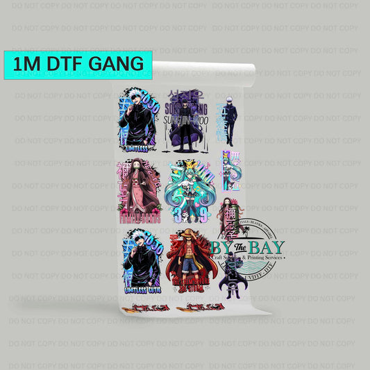 Anime 04 Pre-designed 1m DTF Gang Sheet