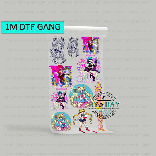 Anime Gang Pre-designed 1m DTF Gang Sheet