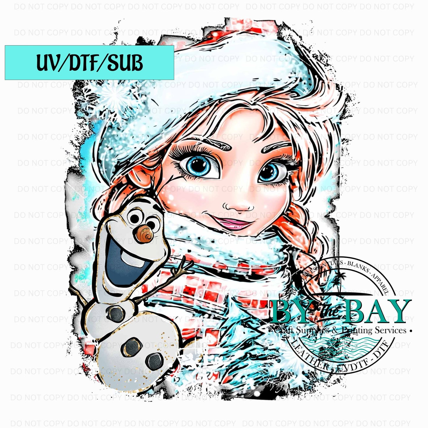 Princess A Xmas UV/DTF/SUB Print