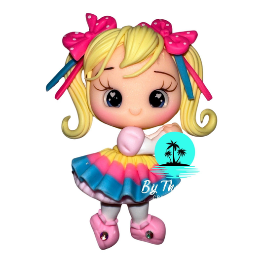 Cute piggy tails girl