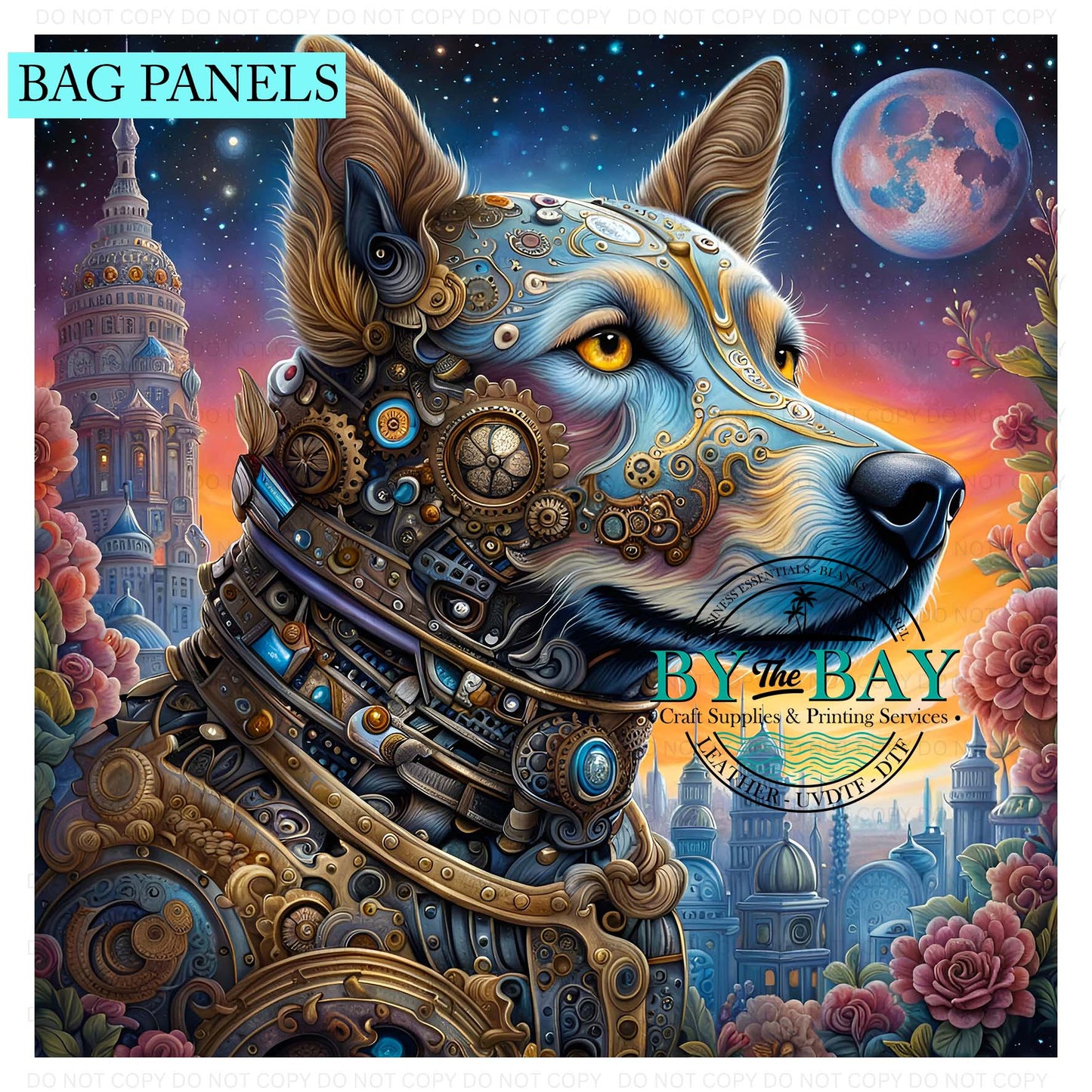 Steampunk Dog Bag Panel