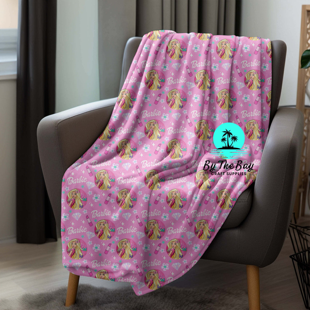 Hot pink girl lipstick Blanket