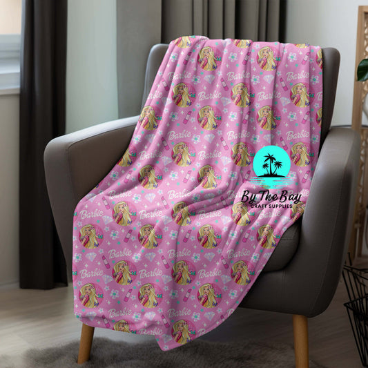 Hot pink girl lipstick Blanket