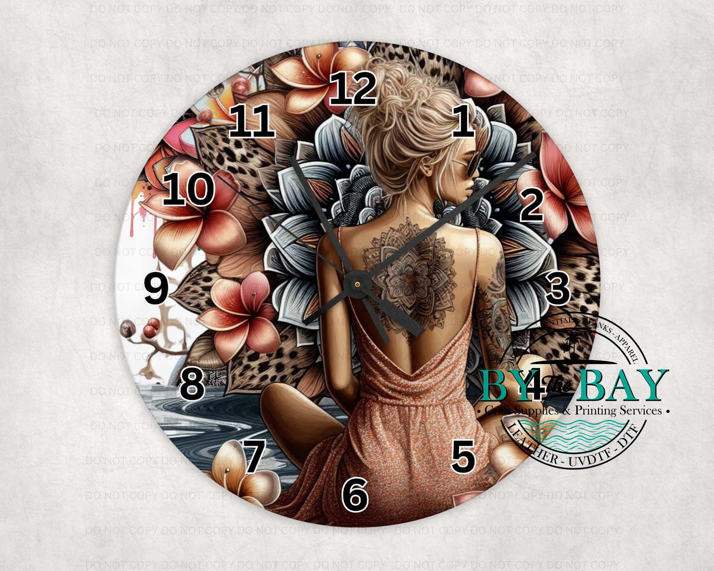 Beach Lady 07 Clock