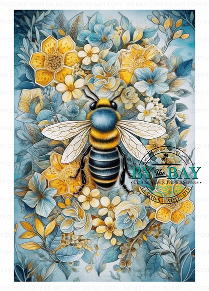 Blue Bee Panel (Various Sizes)