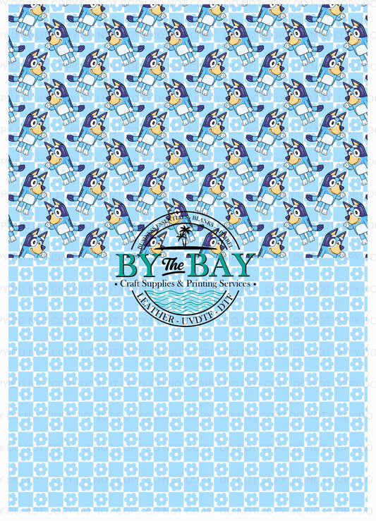 Blue Dog Blue A4 Split Design Sheet