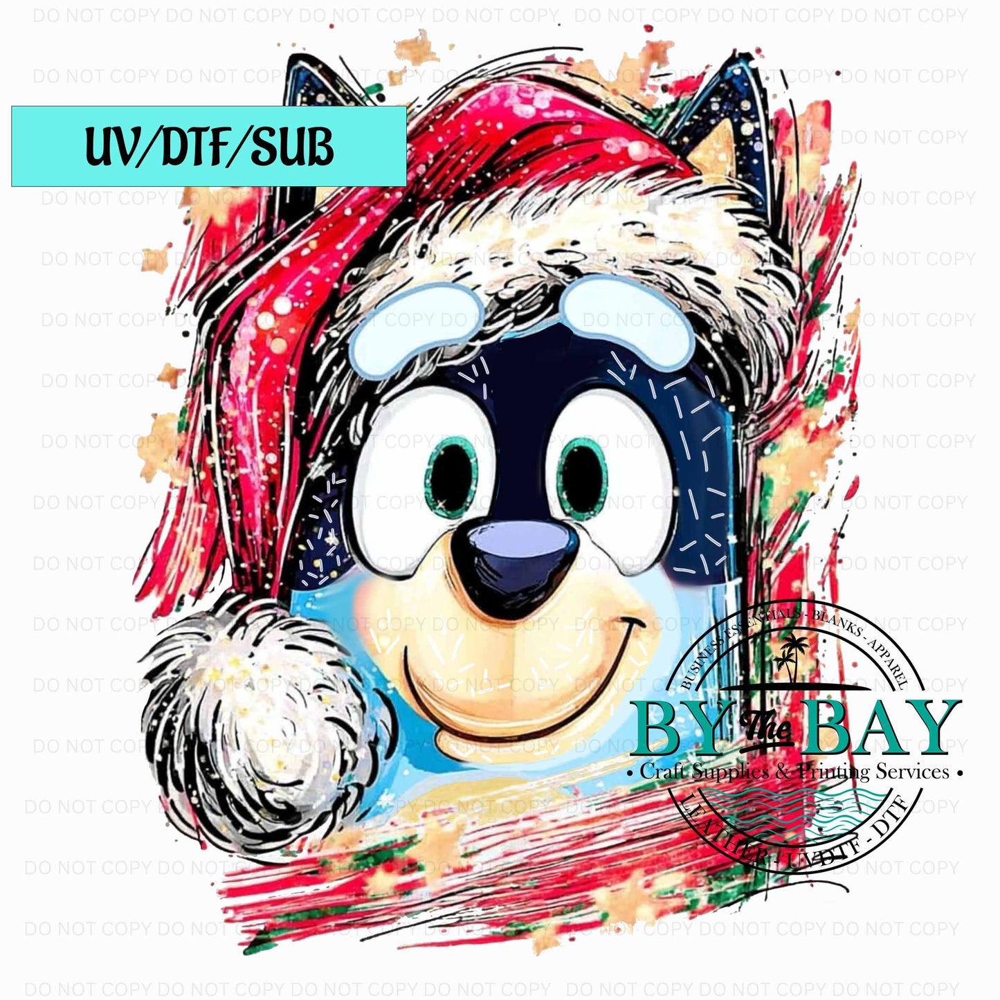 Blue Xmas UV/DTF/SUB Print