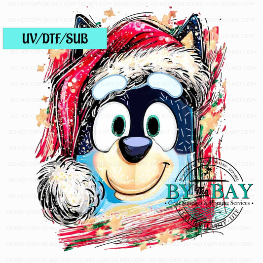 Blue Xmas UV/DTF/SUB Print