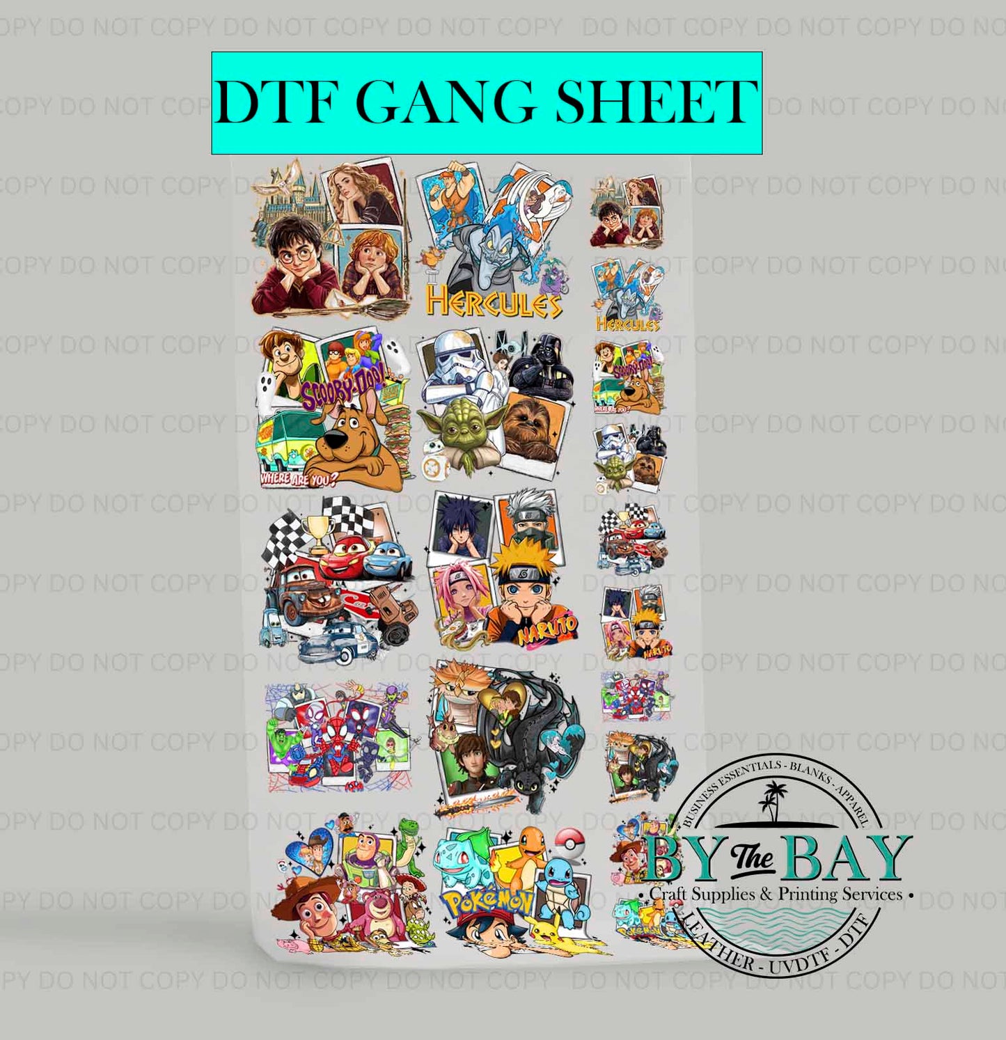 Polaroid Boys Pre-designed 1m DTF Gang Sheet