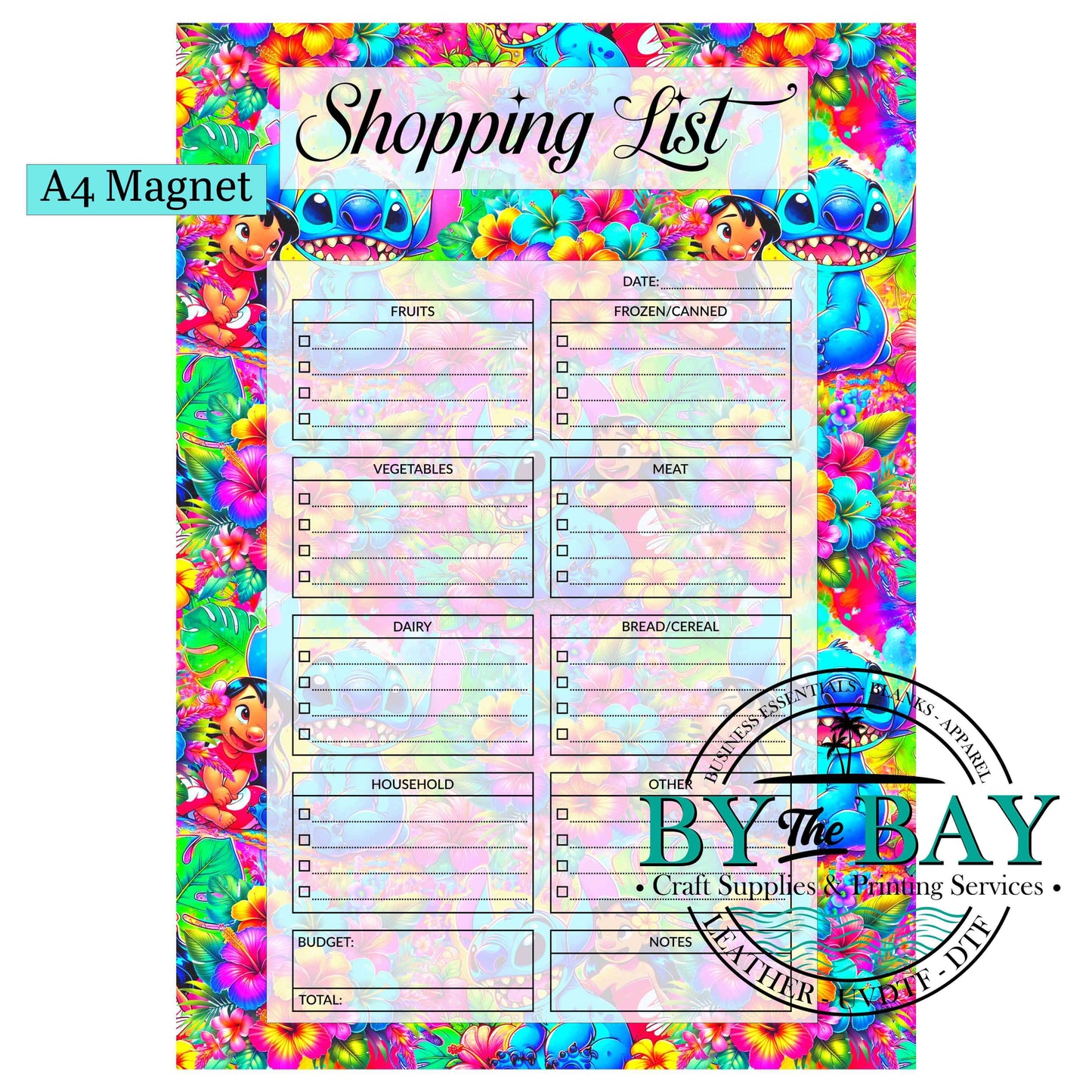 Bright Alien A4 Shopping List Magnet