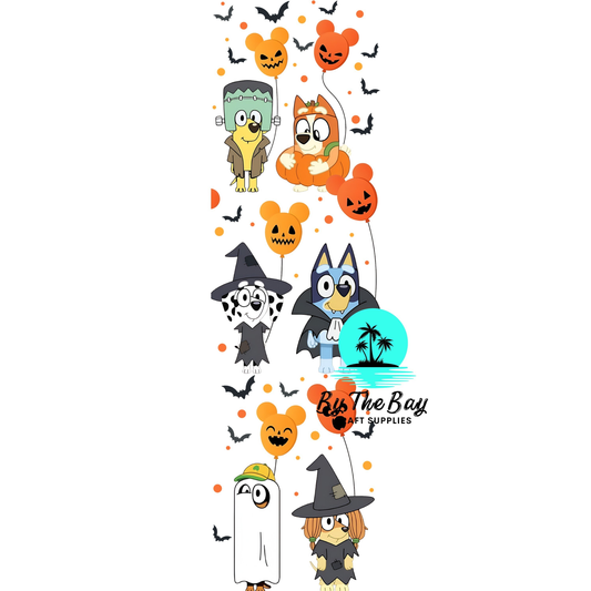 Halloween Dog Balloon Bookmark Decal