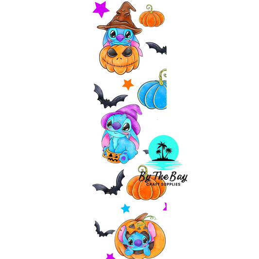 Blue Guy Pumpkin Bookmark Decal