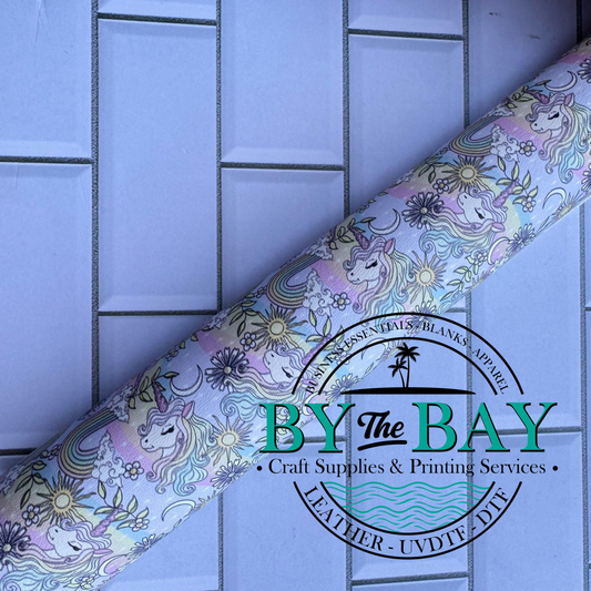 Pastel Unicorn - DESTASH FAUX LEATHER ROLL