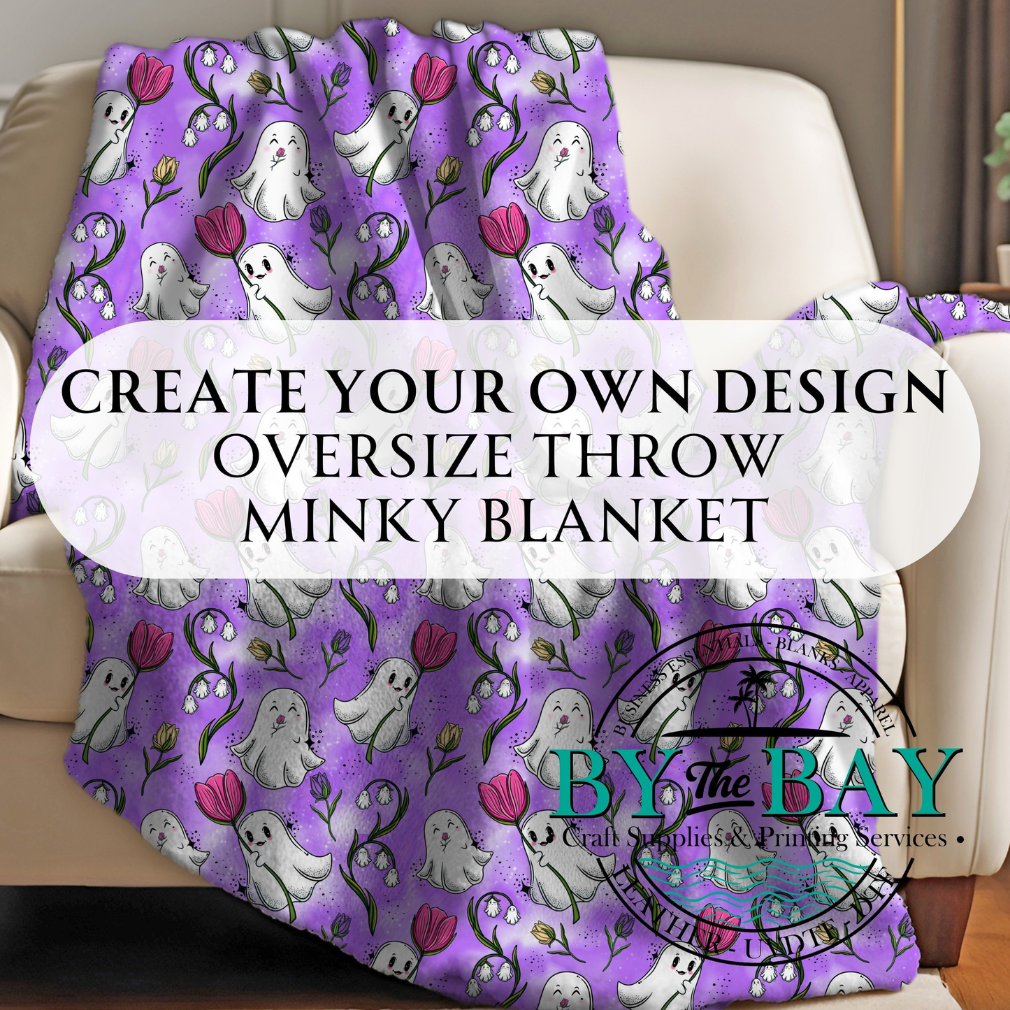Custom Oversized throw Minky Blanket