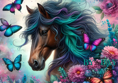 Butterlfy Horse Bag Panel