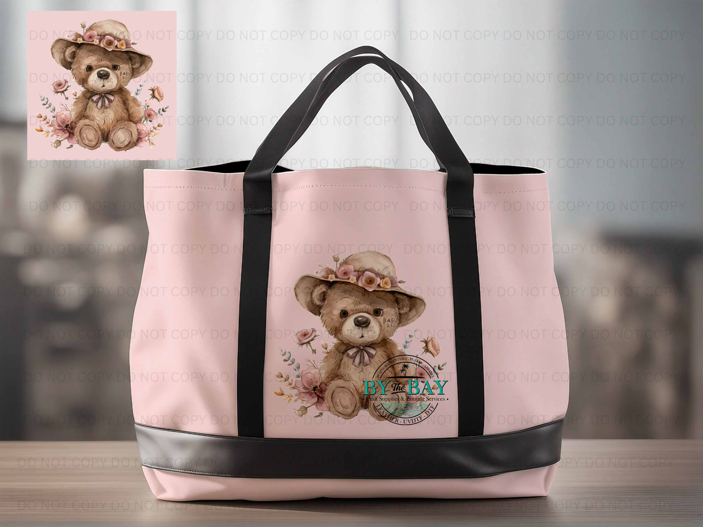 Bear with flowers