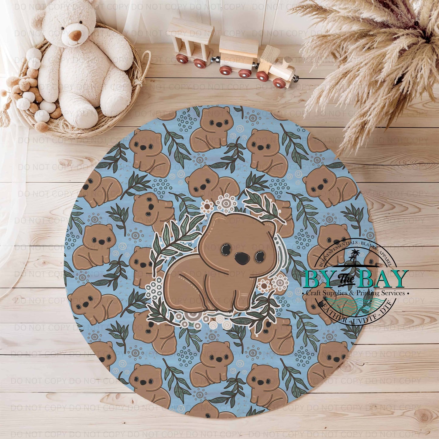 Personalised HDs Dhukandirra (Wombat Playmats) Various Colours/sizes