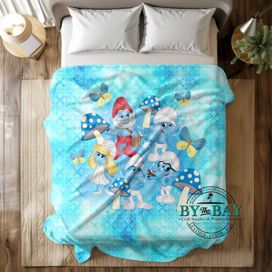 Blue People Squish Blankets