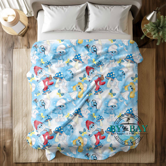 Blue People 2 Squish Blankets