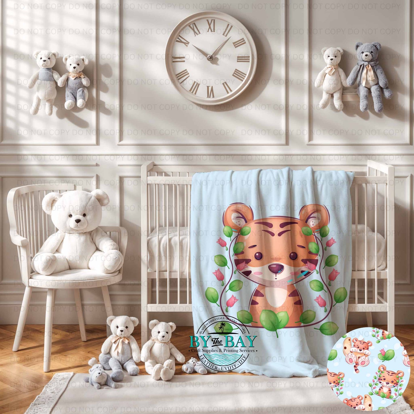 Blue Tiger Squish Blanket