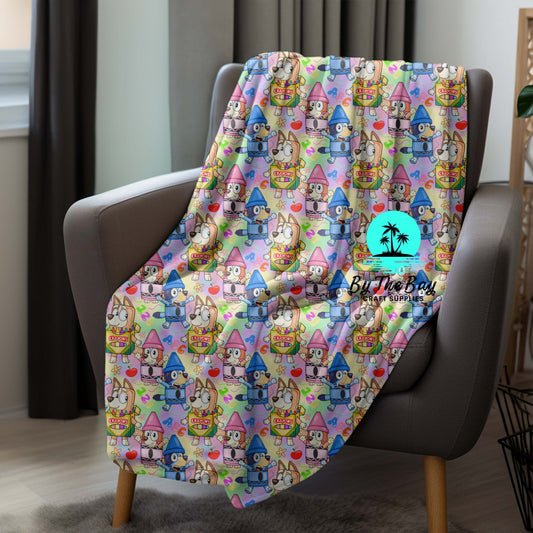 Dog Crayons Blanket