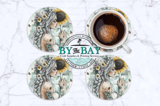 Boho Sunflower Lady