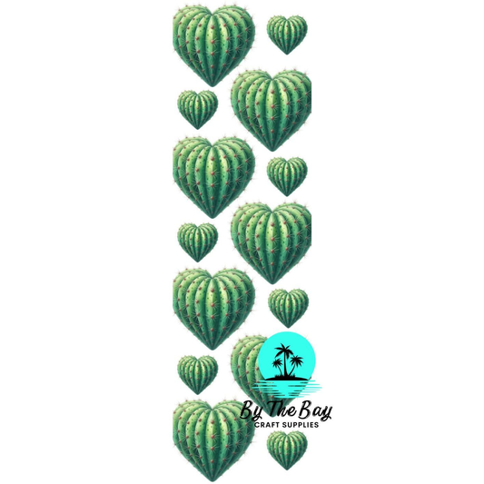 Cactus Heart Bookmark Decal
