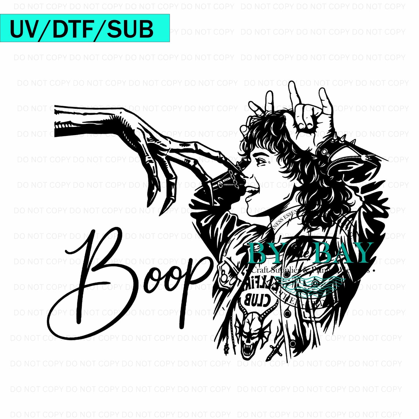 Boop Eddie UV/DTF/SUB Print